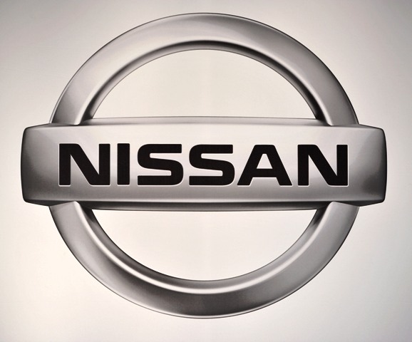 The logo for Nissan is displayed at the Chicago Auto Show at McCormick Place in Chicago on February 9, 2011. UPI/Brian Kersey